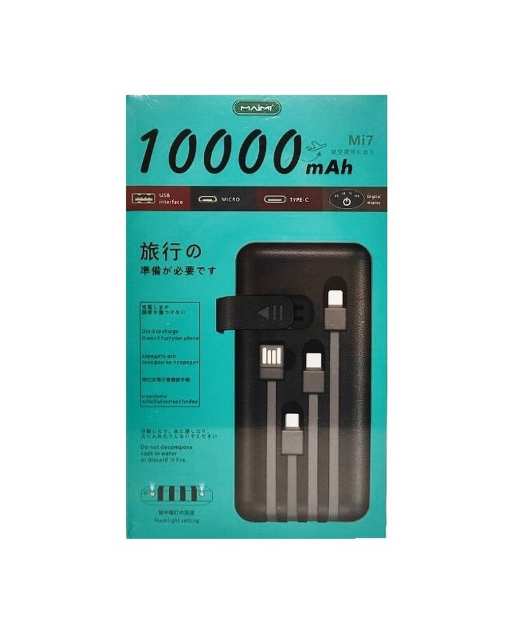 Портативный аккумулятор MAIMI M7 10000 mAh (черный)