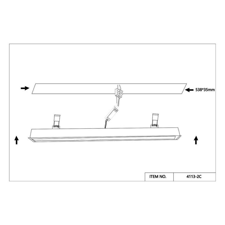 Встраиваемый светодиодный светильник Favourite Aplot 4113-2C