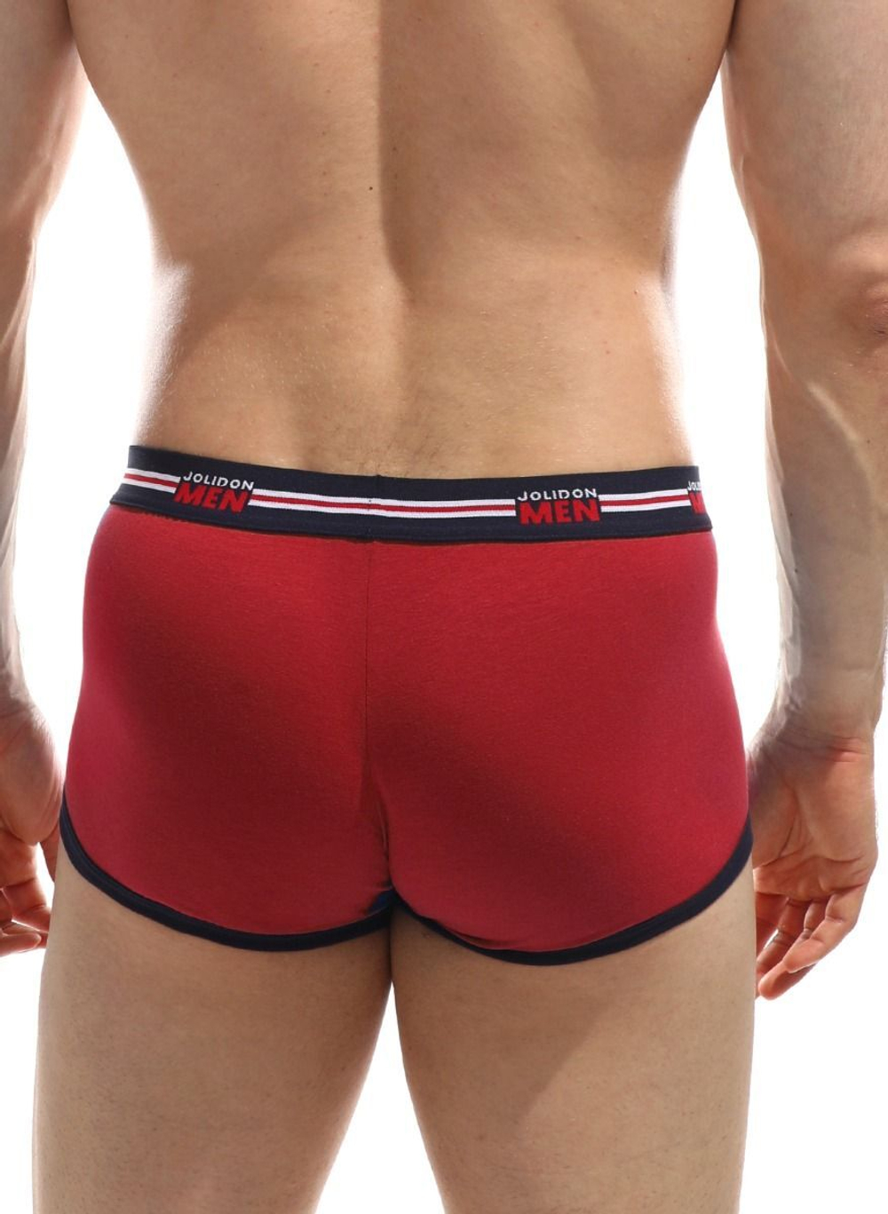 Мужские трусы-боксеры с логотипом Jolidon Men и контрастной тесьмой (Размер: XXL) (Цвет: синий)