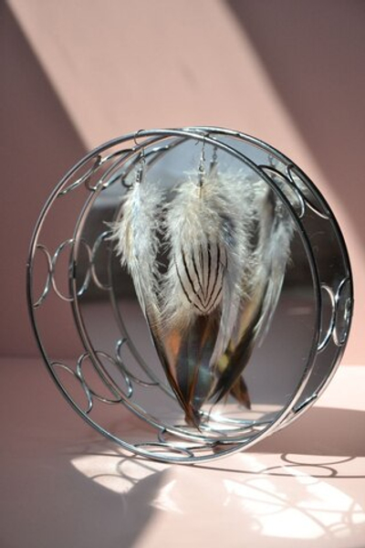 Серьги с перьями "Лаконичность"