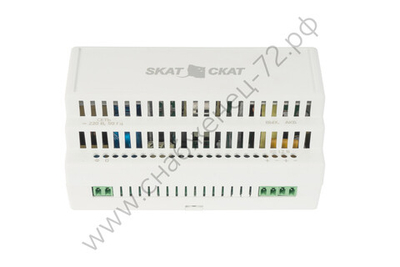 SKAT-12-8.0 DIN (СКАТ ИБП-12/8-DIN) источник питания 12В 8А пластиковый корпус под DIN рейку 35 мм