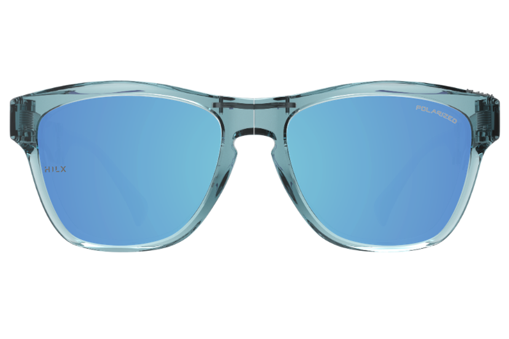 Спортивные очки HILX Unfold Shiny Crystal Green / Blue Polarized Lens