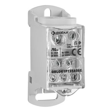 Клеммный (распределительный) блок 1-полюс 125A Schrack Technik IKBC1035--