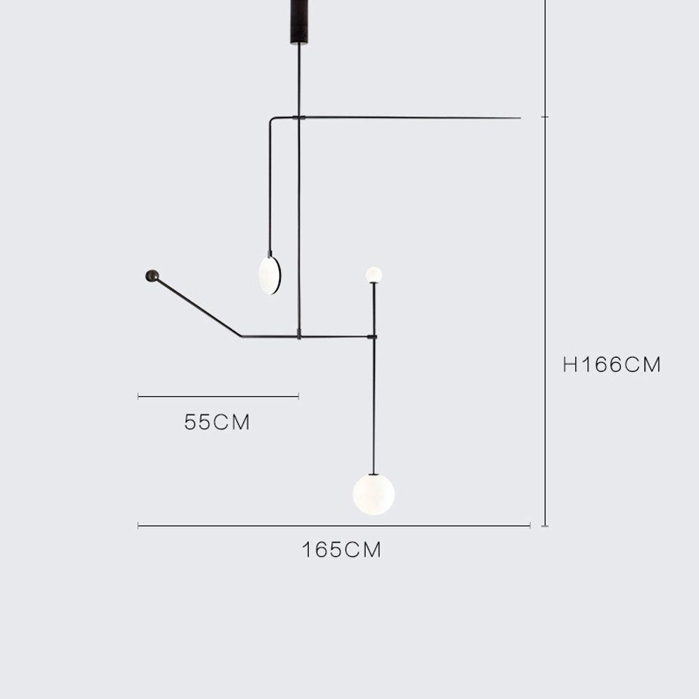Люстра на штанге LINES