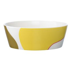 Набор из двух салатников горчичного цвета с авторским принтом из коллекции Freak Fruit, 16см