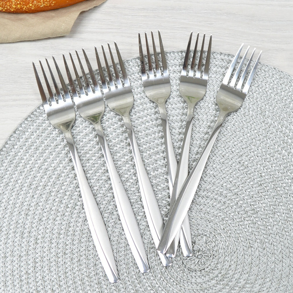 Набор столовых вилок "№4" 6 штук, нержавеющая сталь, NNOSO-59
