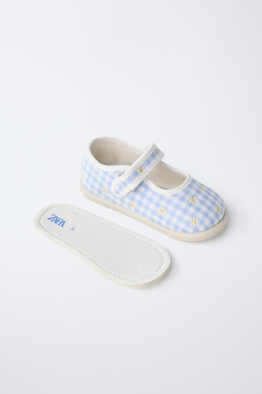 ZARA ТУФЛИ МЭРИ-ДЖЕЙН С ВЫШИВКОЙ И ЭФФЕКТОМ БОСОЙ СТОПЫ, РАЗНОЦВЕТНЫЙ