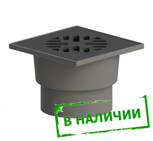 ТП-104.110-150 VPDs Трап со стальной решеткой и сухим затвором Dn110