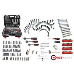Набор инструментов 216пр. 1/4", 3/8", 1/2" (6гр.) FORCEKRAFT 38841