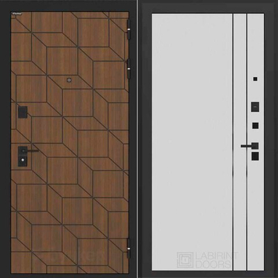 Входная дверь Бункер БН 03 - 10 Белый софт рельеф