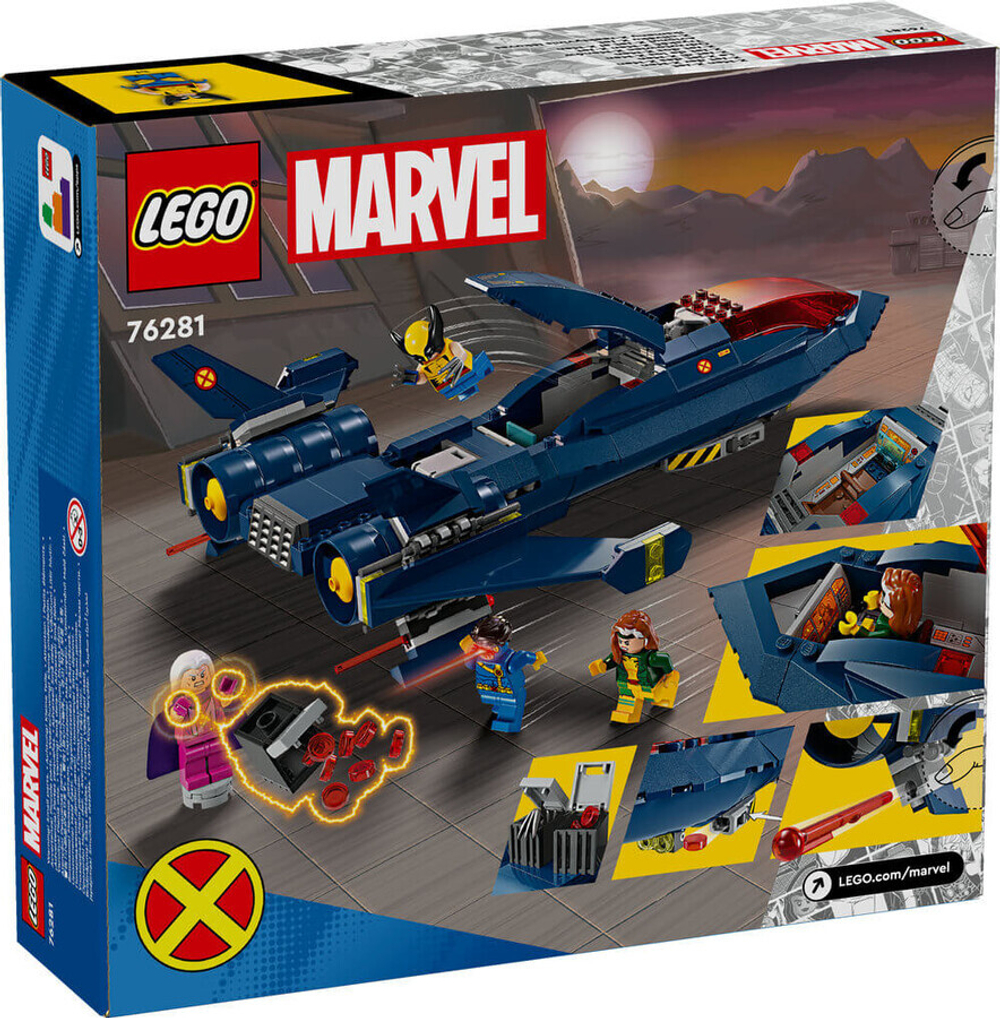 Конструктор LEGO Marvel 76281 Истребитель X-Jet Людей Икс