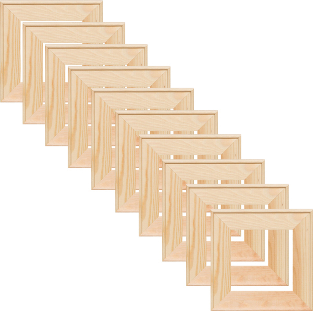 Глухой подрамник 35x35 см. сеч. 40х18 мм. (10 штук)