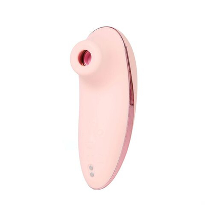 Вакуумный стимулятор клитора Hiba с функцией нагрева и управлением через приложение (Цвет: розовый)