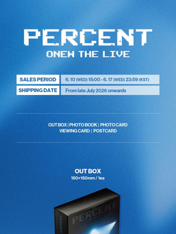(ПРЕДЗАКАЗ) Альбом ONEW - ONEW THE LIVE : PERCENT (%) 2025-26 ONEW WORLD TOUR VIEWING CODE