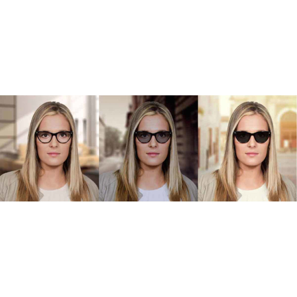 Фотохромные линза для очков хамелеон коричневые