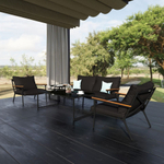 Диван двухместный Ideal Patio ФЕСТА черный