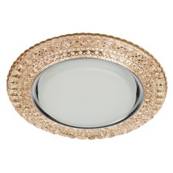 DK LD26 CHP/WH Светильник ЭРА декор cо светодиодной подсветкой Gx53, шампань