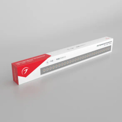 Светодиодный прожектор AR-LINE-1000XL-54W-24V RGB (Grey, 30 deg, DMX512) (Arlight, Закрытый) 023638