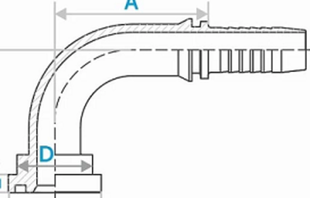Фитинг DN 16 SF Komatsu 3000 34