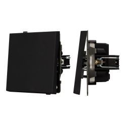 Механизм выключателя одноклавишный перекрёстный SWT-TENDO-MKX1-SFPL-BK (230V, 10A) (Arlight, Матовый черный) 054571