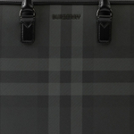 Burberry Calfskin Decoration Handbag, Shoulder Bag, Crossbody Bag, Briefcase Men"s Charcoal Black