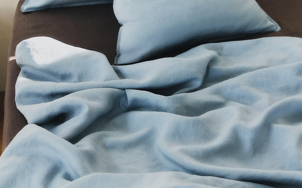 Простыня Zara Home хлопок, лён 100%, однотонный, 3110/089 · арт. 3110/089-2