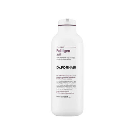 Бессульфатный шампунь для повреждённых волос Dr.Forhair Folligen Silk Shampoo 500 мл