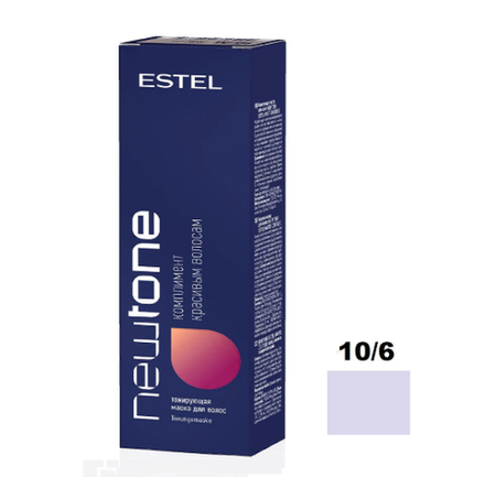 Estel Маска для волос Newtone, тонирующая, тон №10/6, Светлый блондин фиолетовый, 60 мл