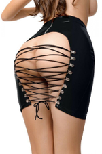 Мини-юбка Glossy Leanne из материала Wetlook L