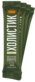 ХОЛИСТИК ПРЕМЬЕР Лакомство для кошки Нежное пюре из утки, 4*10 г