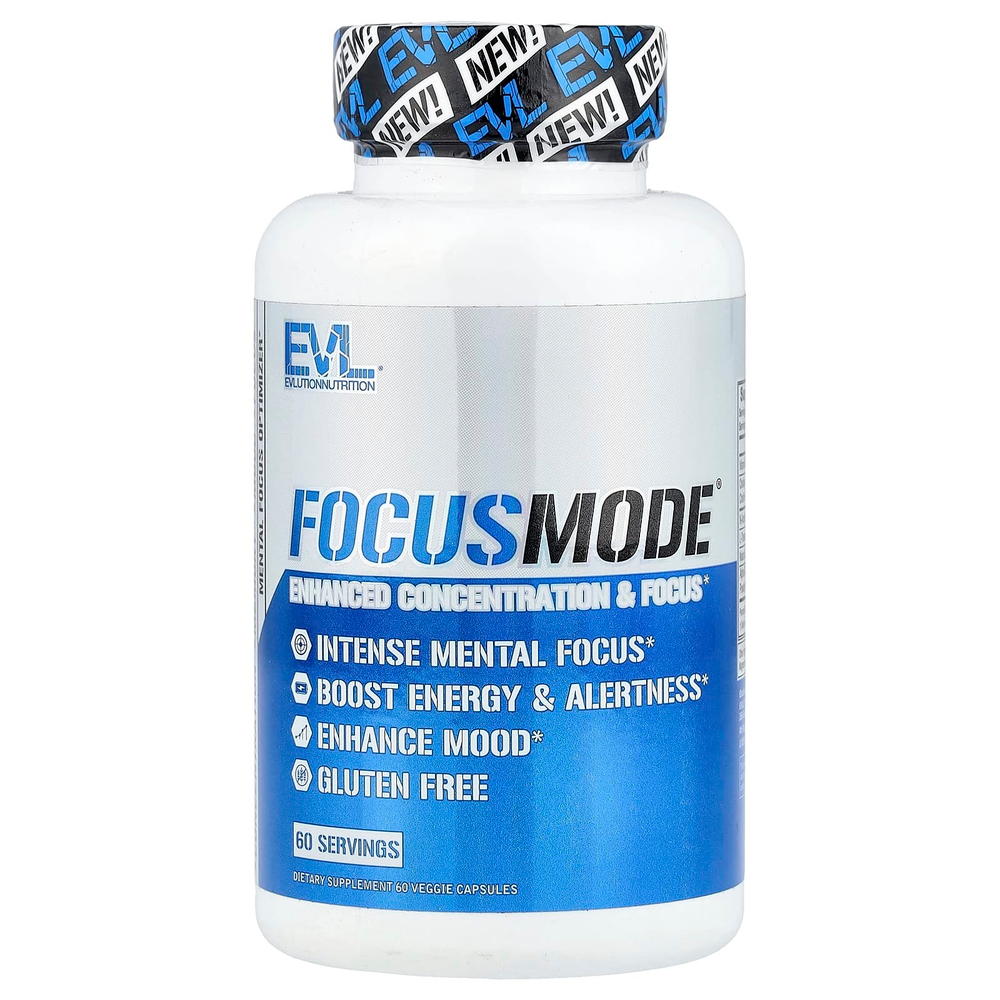 EVLution Nutrition, FocusMode®, 60 растительных капсул