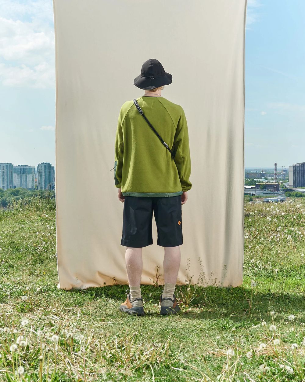 Толстовка Called a Garment Utilitarian золотая оливка