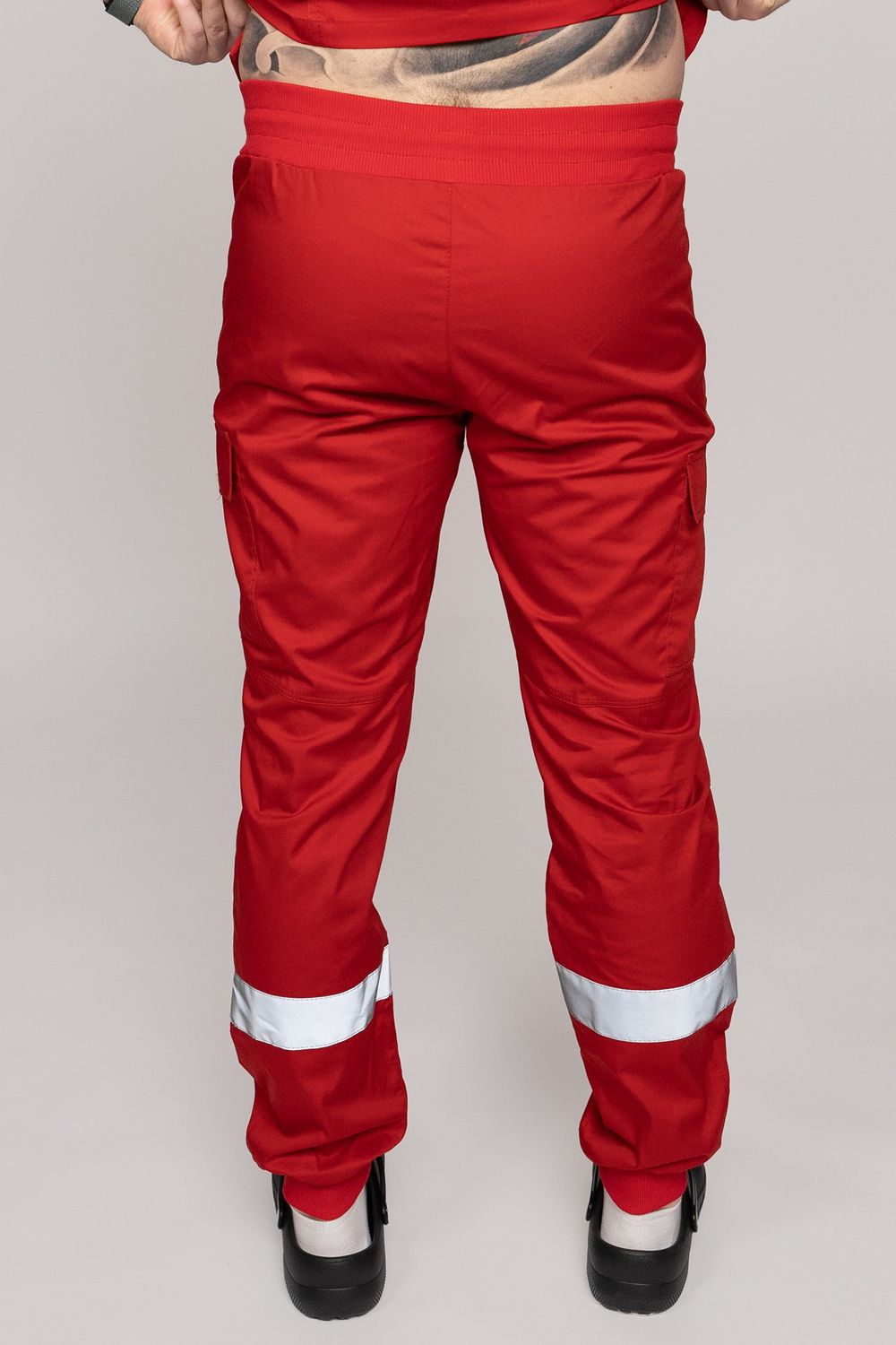 Брюки-джоггеры летние мужские Скорая помощь MedicLine цв. КРАСНЫЙ