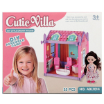 Дом для куклы с куклой и мебелью коробка ABL1014