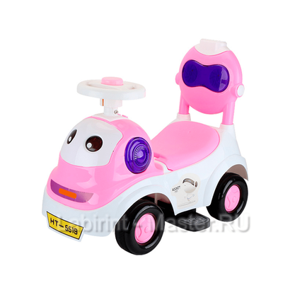 Детский толокар/каталка "MalinaBay НТ-5519" розовый