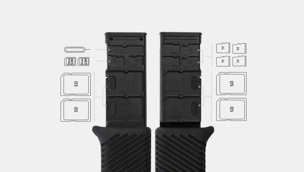 Кардридер и чехол PGYTECH CreateMate, SD / microSD, черный