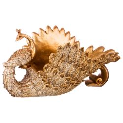 ПОДСТАВКА ПОД БУТЫЛКУ "ПАВЛИН" 34,5*14*18 СМ. СЕРИЯ "МАХАРАДЖИ" (КОР=6ШТ.)