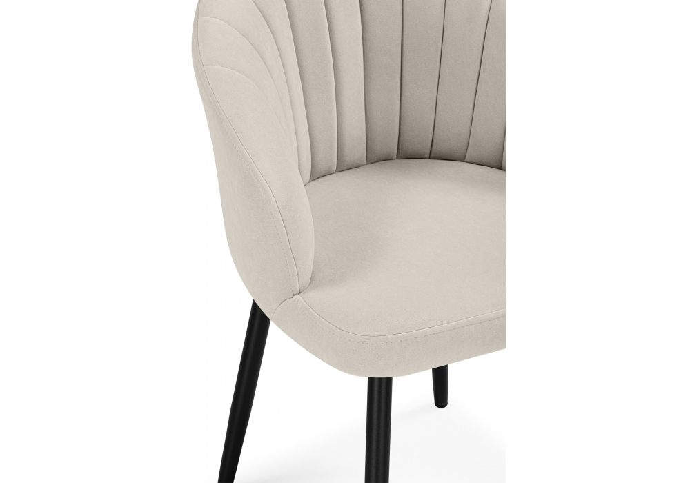 Стул на металлокаркасе Woodville Бэнбу marseille 2, черный, ножки черные