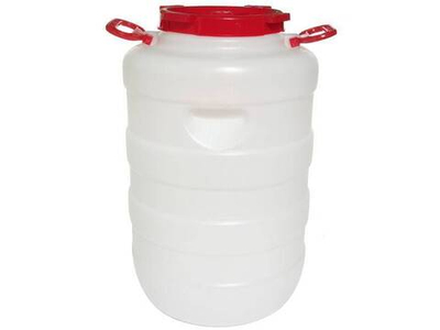 Бочка 50л Дачная круглая (белая)