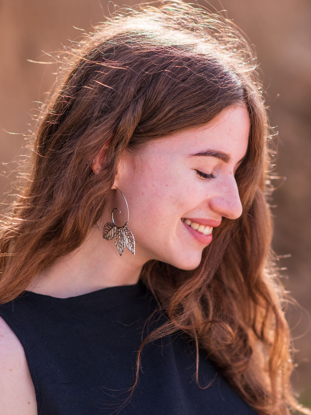 Серьги ЛЕСНАЯ ФЕЯ, серебро