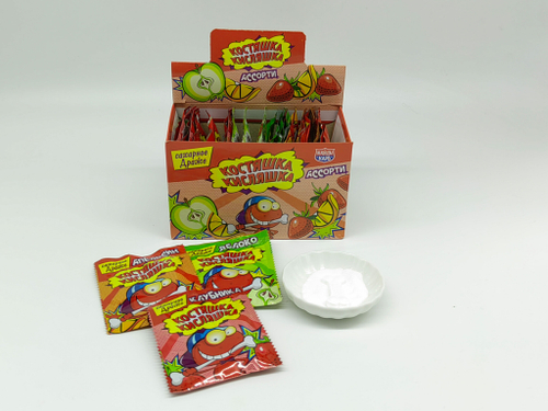 Сах. драже "Костяшка кисляшка" ассорти 18*30шт 6г