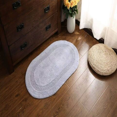 Коврик рогожка на пол для ванной и туалета БЕЗ ОСНОВЫ 50х80, ковер для спальни и дома БЕЗ ОСНОВЫ
