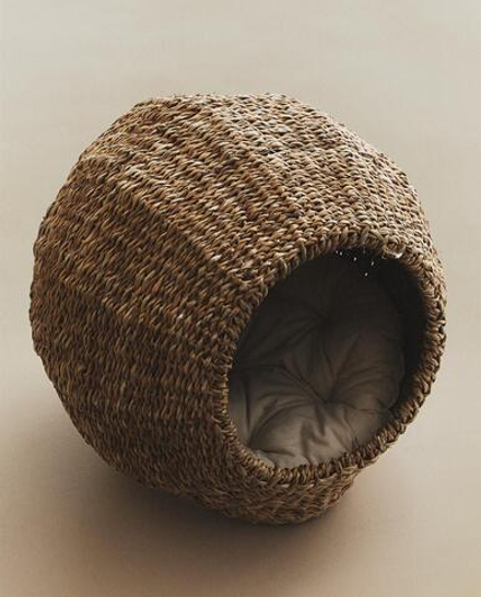 Лежак для животных Zara Home, плетёный из морской травы, 42 43 43 см