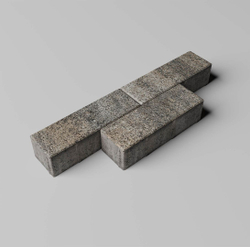 Тротуарная плитка ПРЯМОУГОЛЬНИК 300х100 мм - Листопад гранит Старый замок