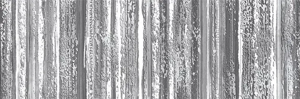 Декоративная плитка ALMA Ceramica DWU11TOR727 Tori 60x20 серая рельефная / глазурованная глянцевая полосы