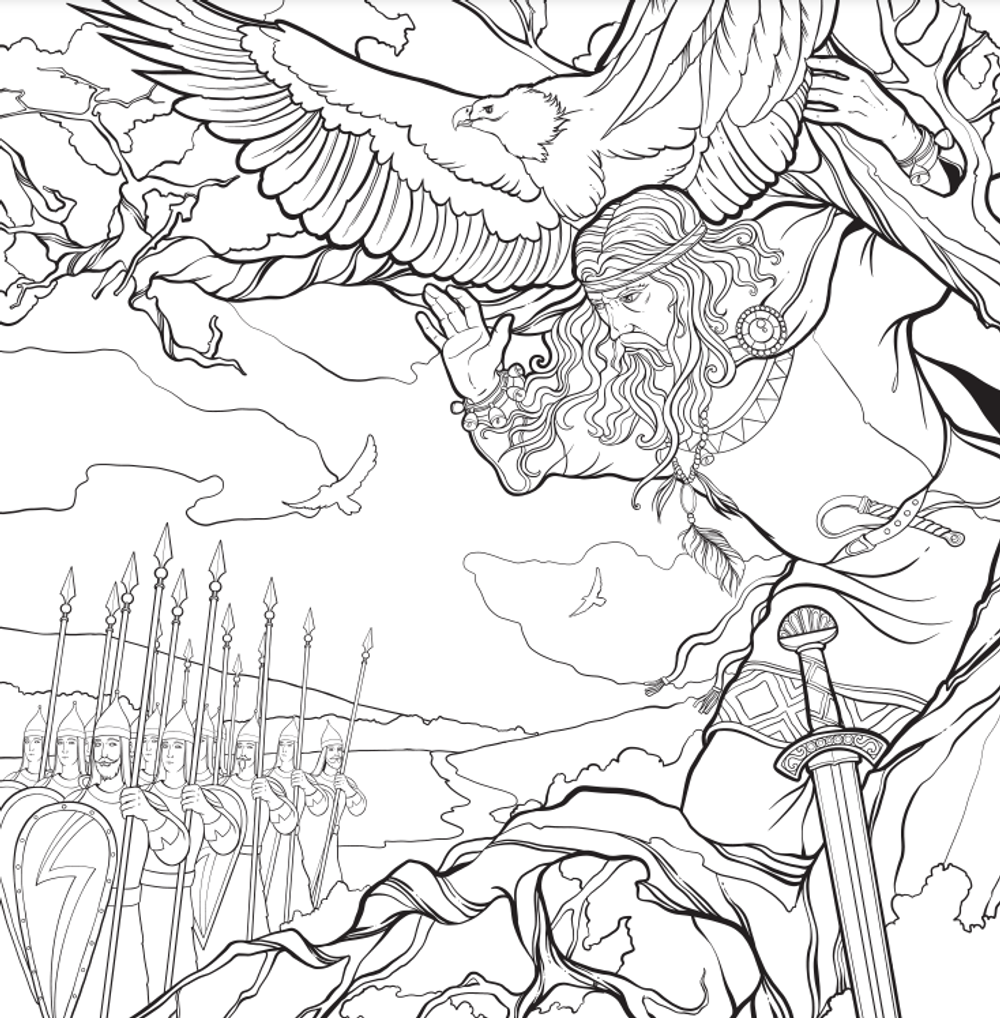 Ведьмы, русалки и другая нечисть славянских мифов. Арт-раскраска