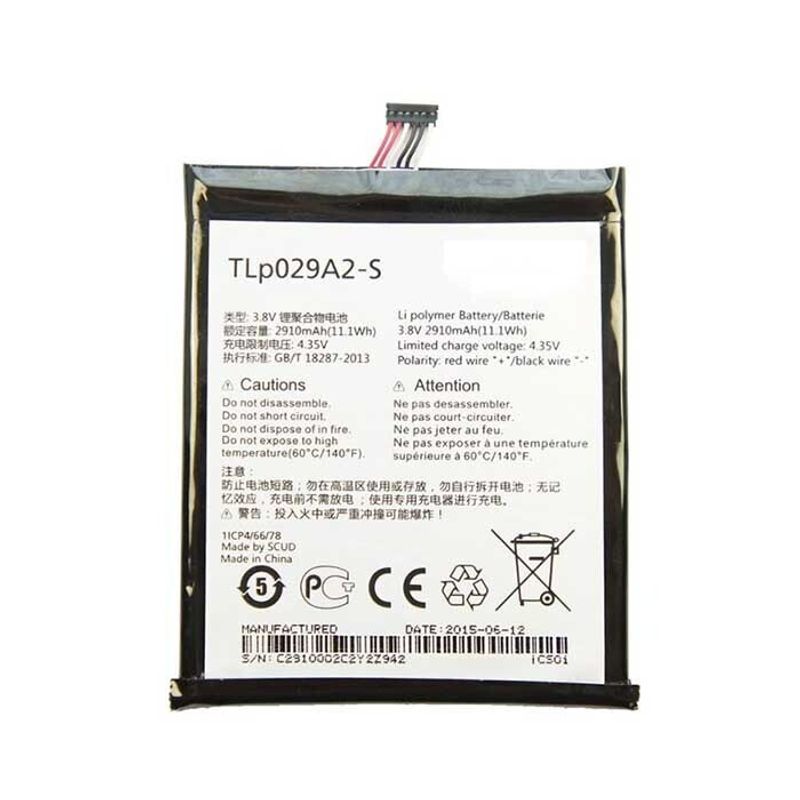 Аккумулятор для Alcatel One Touch 6045 TLp029A2-S (OT-6045Y) 2910 mAh