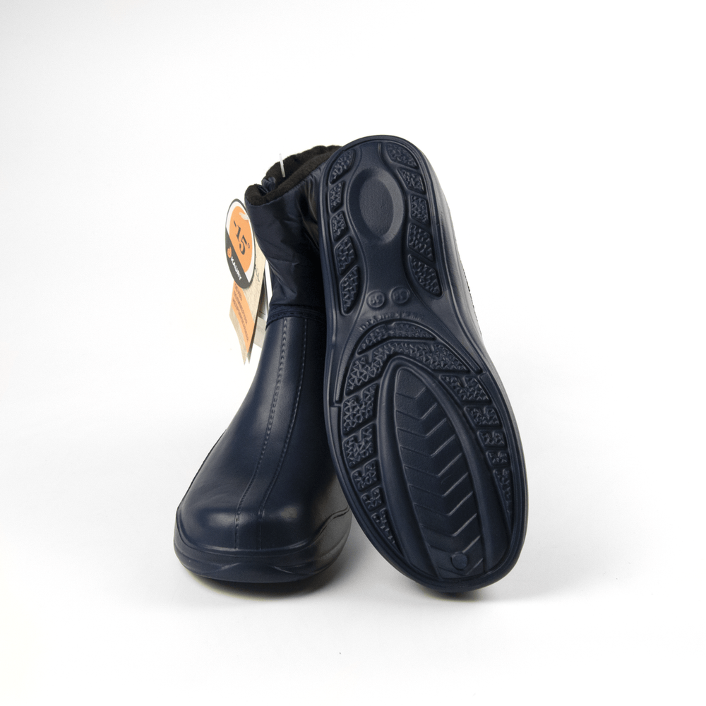 Полусапожки женские из ЭВА, утепленные Kaury "Липучка" 313 УТЛ (Темно-синий)