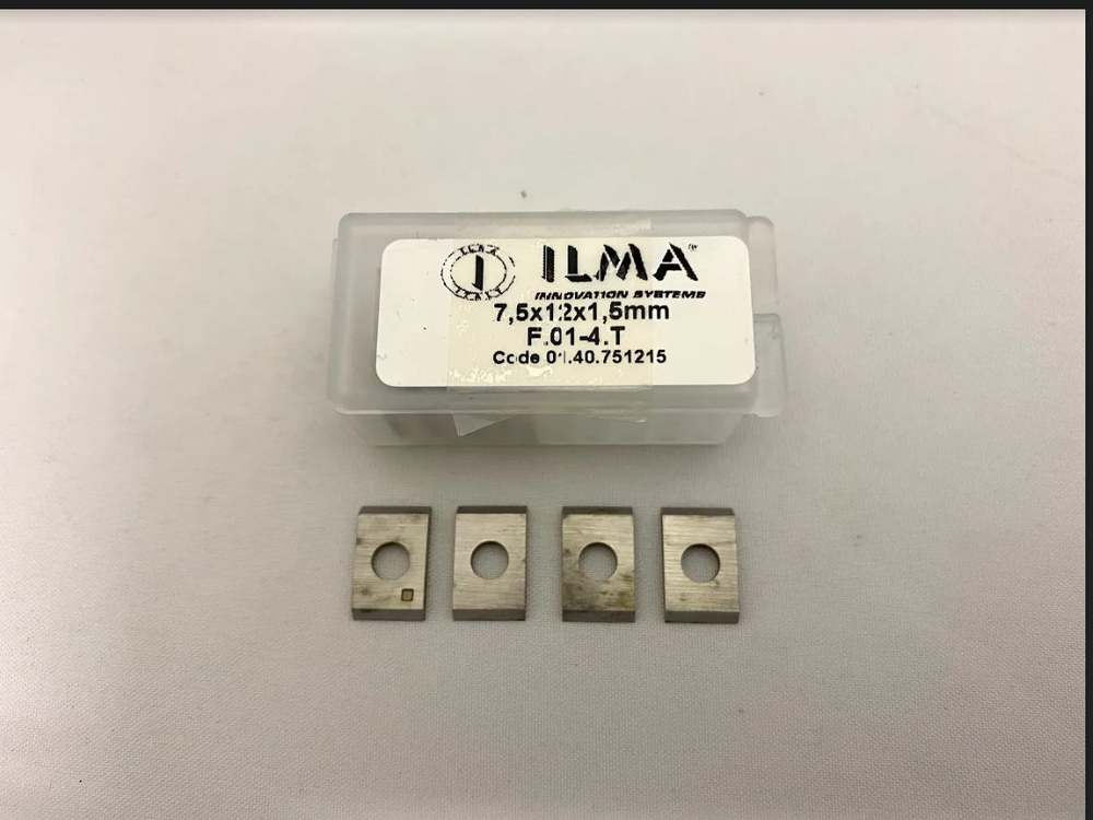 Нож сменный твердосплавный 7,5x12x1,5 стандарт HW 35° Z=2 NR, ILMA