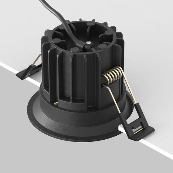 Встраиваемый светодиодный светильник Maytoni Technical Round DL058-12W2.7K-B